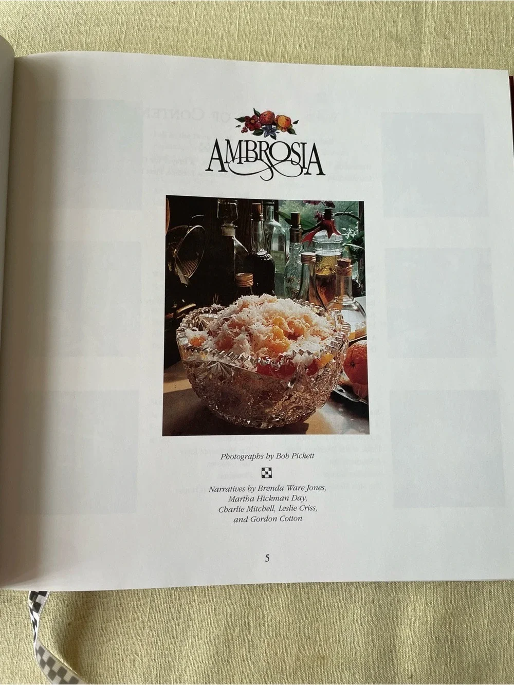 “Ambrosia: A Deep South Mixture of Homes Recipes & History” Jr Auxiliary 1997